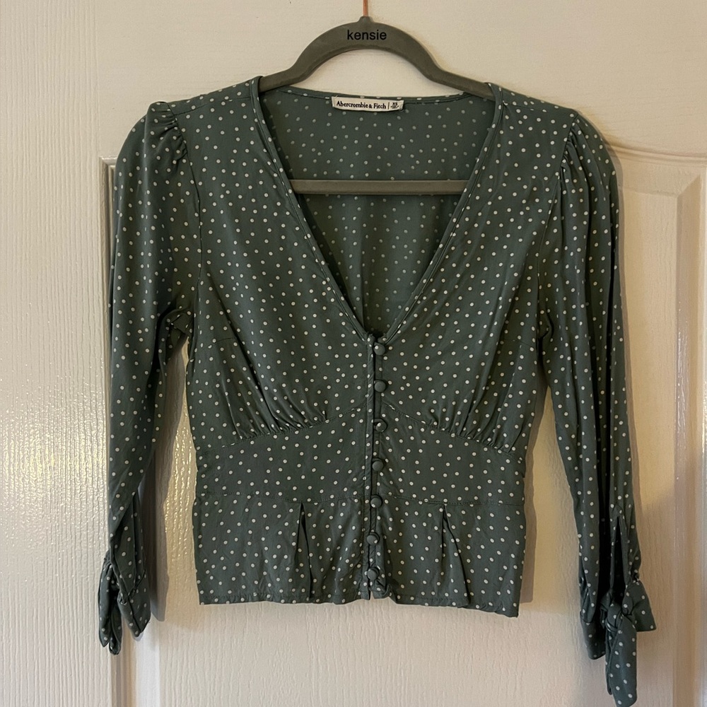Abercrombie and Fitch Women’s Polka Dot Top XS